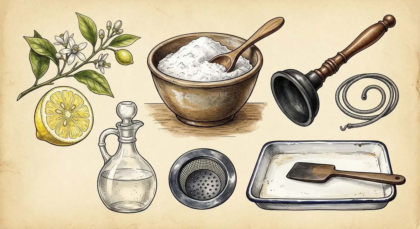 Abfluss und Backofen reinigen mit Hausmitteln
