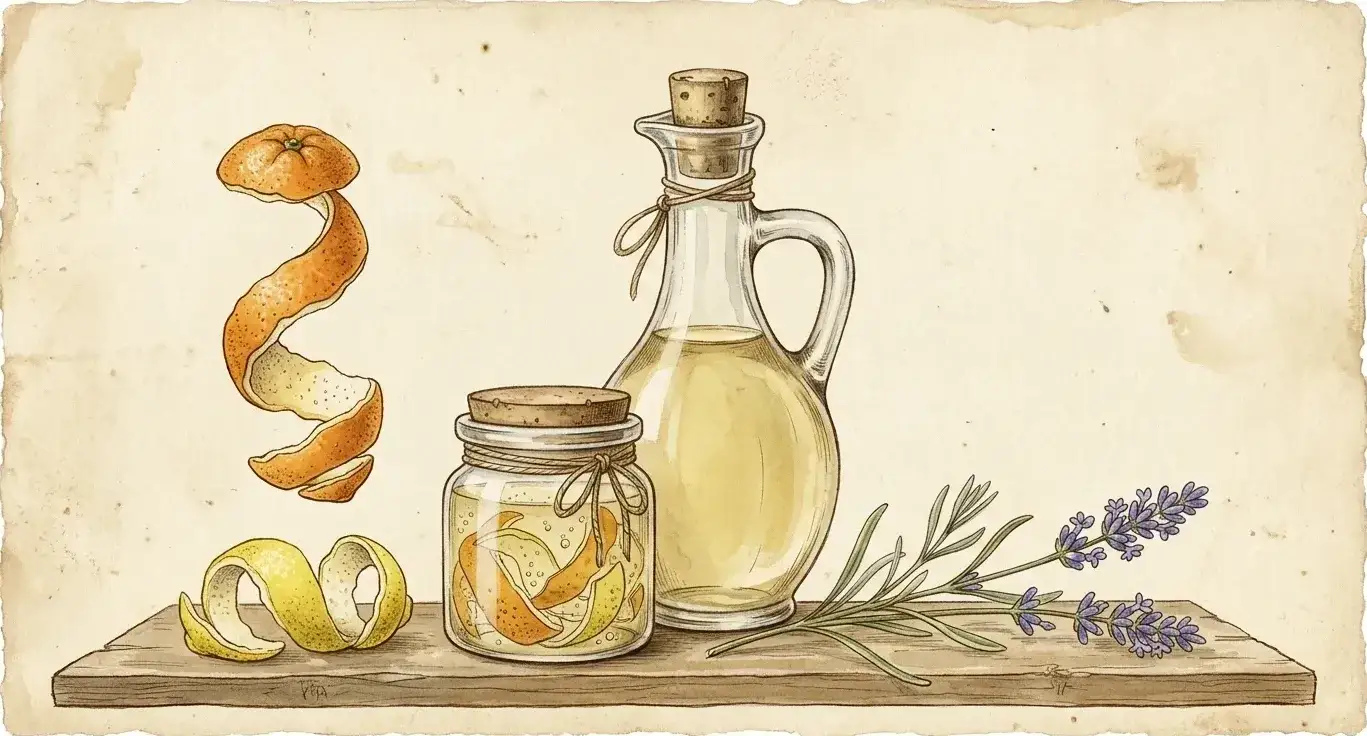 Essigreiniger für den Haushalt — Illustration