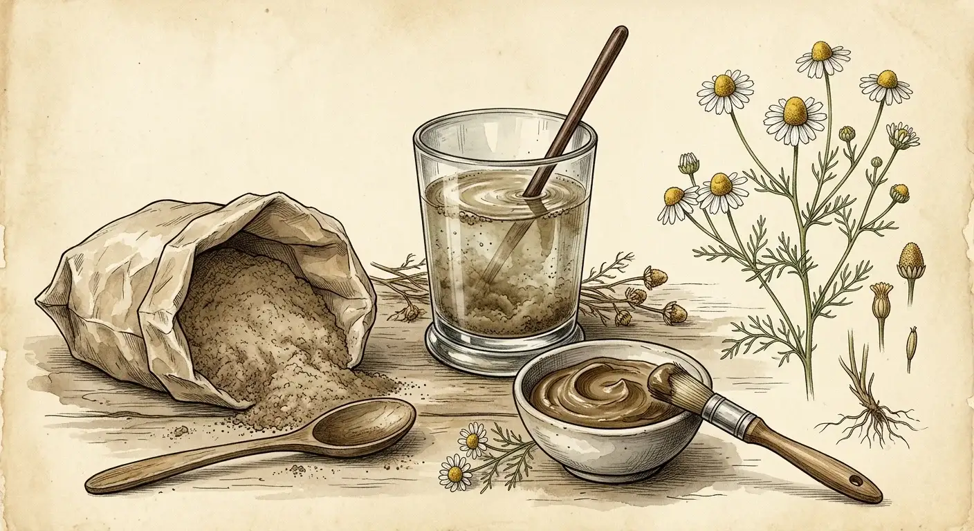 Heilerde – Trunk und Maske — Illustration