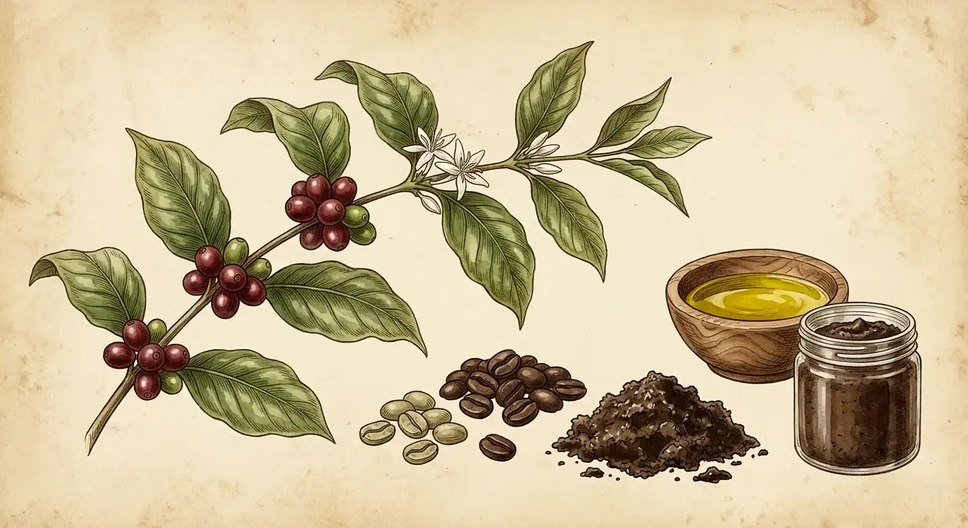 Kaffeesatz-Peeling — Illustration