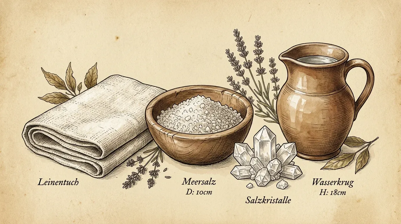 Solebad — Illustration im Herbarium-Stil