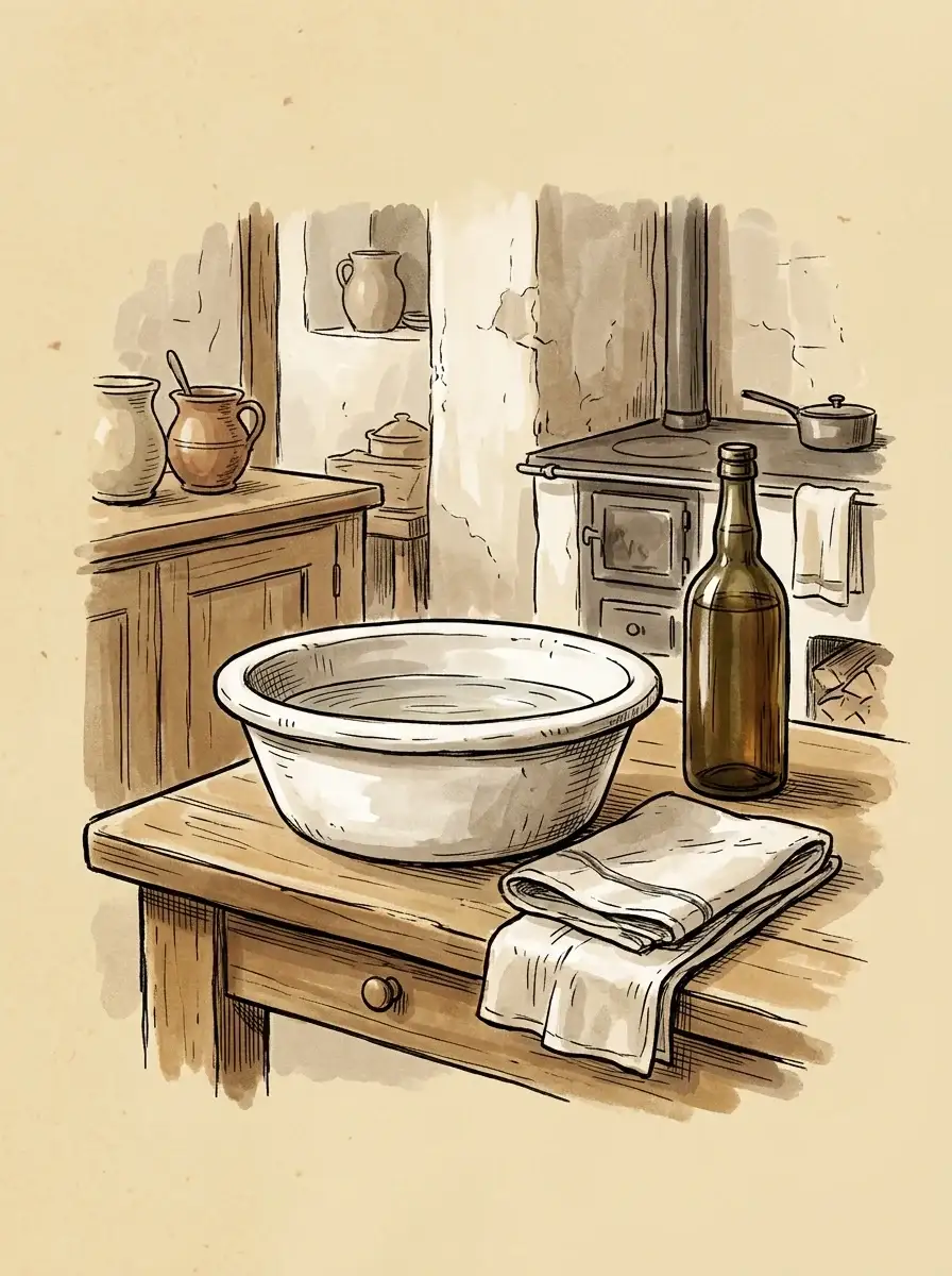 Essig-Wadenwickel — Illustration