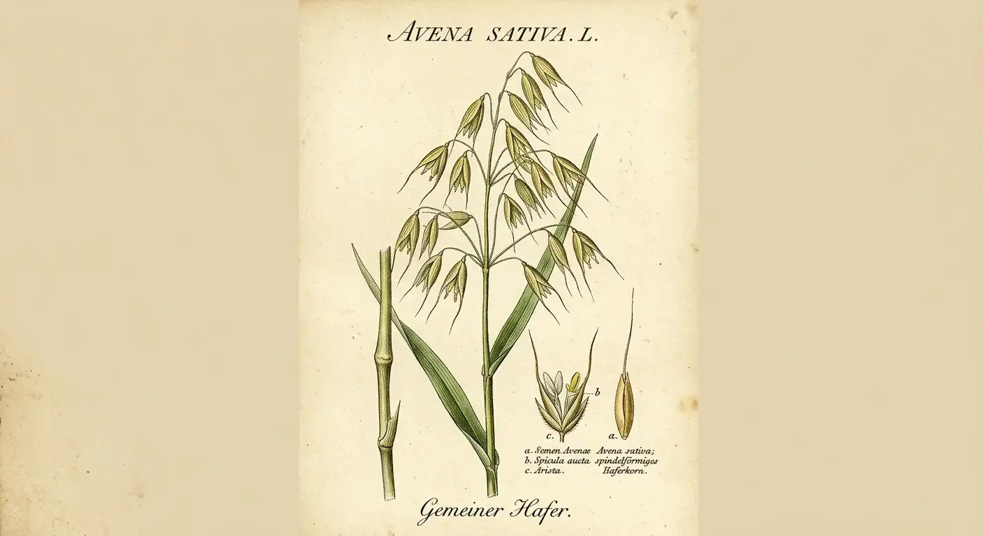 Hafer — botanische Illustration