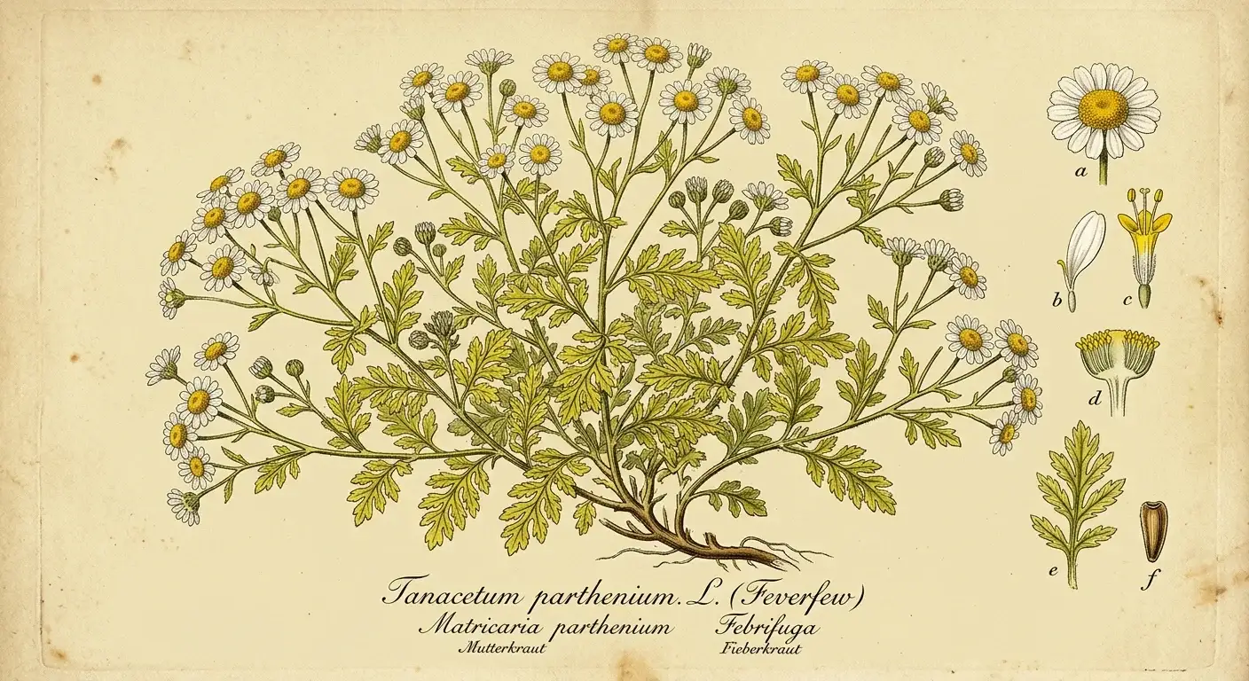 Mutterkraut — botanische Illustration