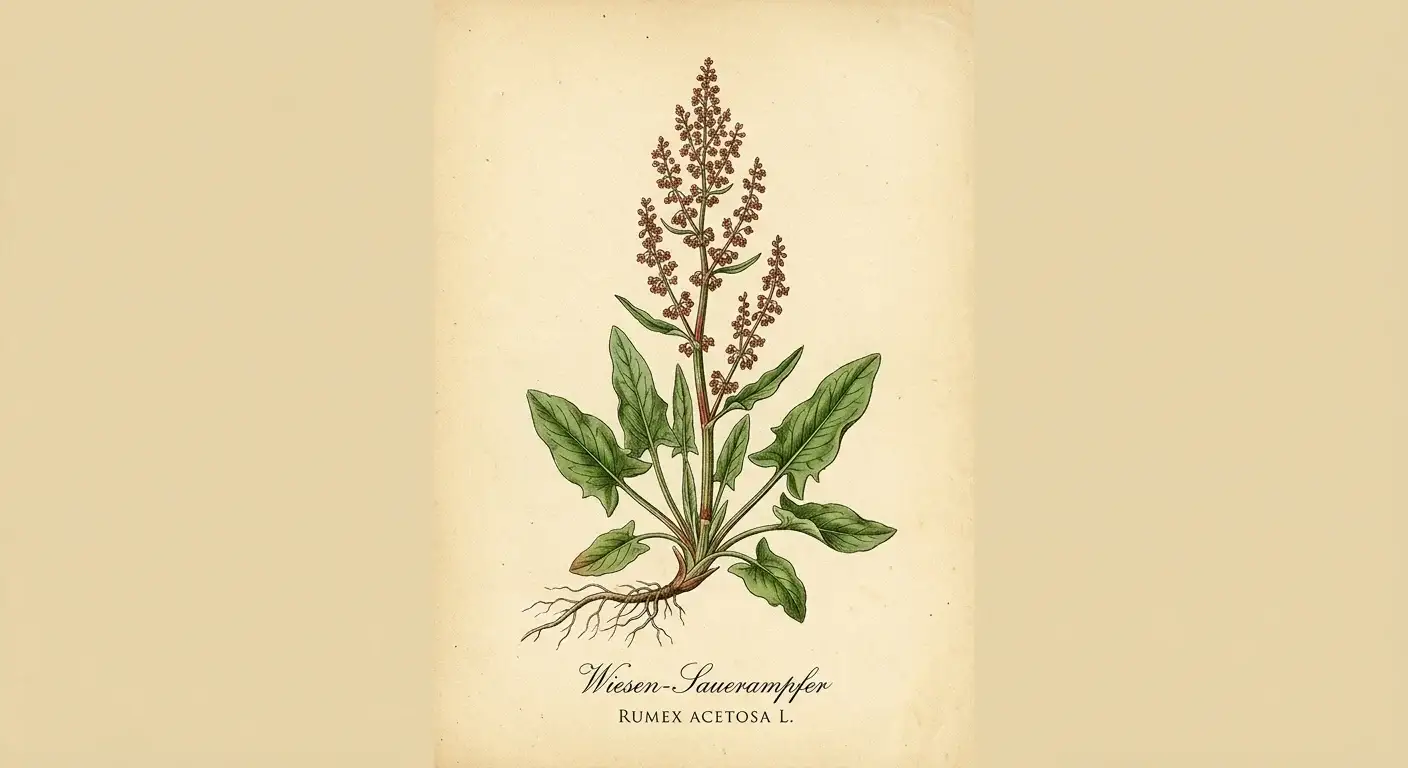 Sauerampfer — botanische Illustration