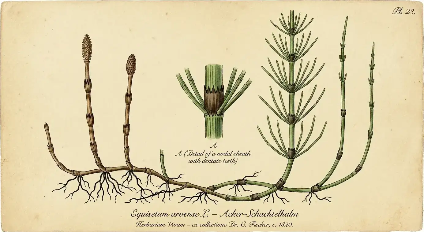 Schachtelhalm — botanische Illustration