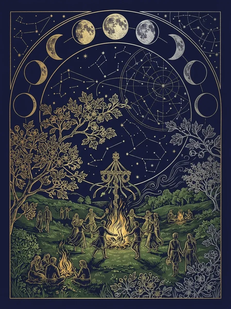 Mondkalender Mai 2027 — Mondphasen-Illustration