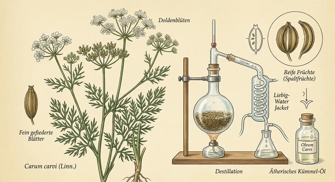 Kümmelöl (Carum carvi) — Illustration