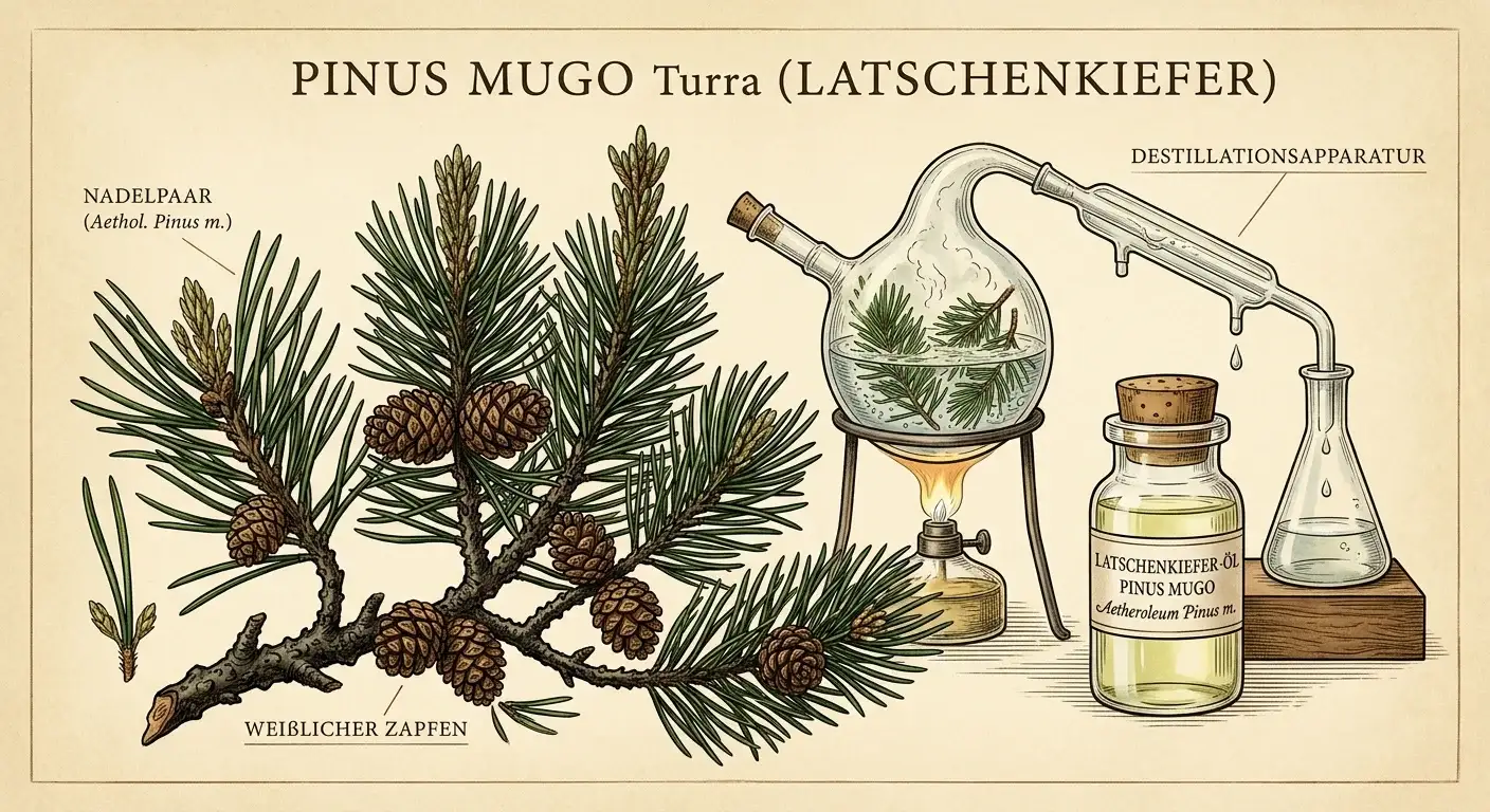 Latschenkiefernöl (Pinus mugo) — Illustration