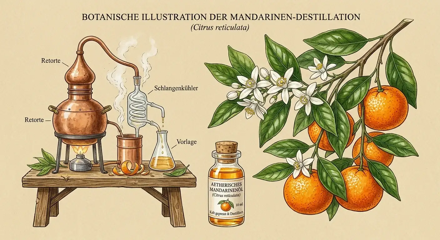 Mandarinenöl (Citrus reticulata) — Illustration