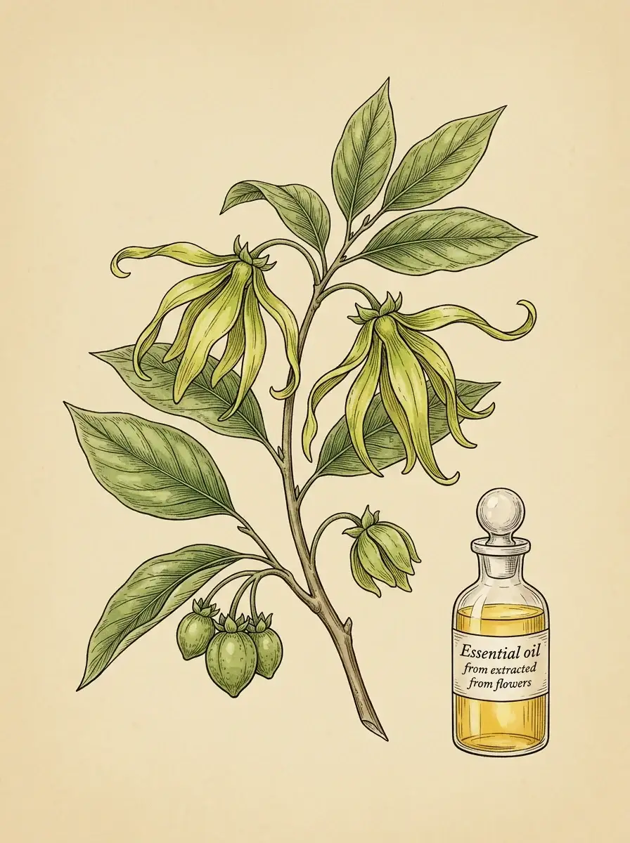 Ylang-Ylang-Öl (Cananga odorata) — Illustration